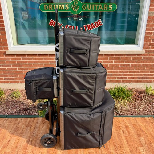Gruv Gear VELOC Drum Case Set 8x10 10x12 14x16 18x22 w/ Transport Dolly