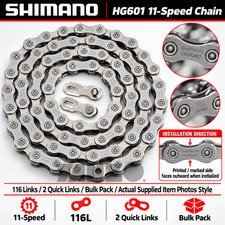 Shimano CN-HG601 11-Speed Chain 116L 2 Quick Links Bicycle Bike Bulk Pack OEM