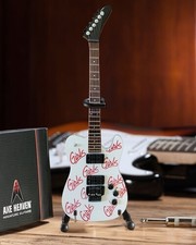 Mick Mars - Axe Heaven Signature White Girls, Girls, Girls Mini Guitar Replica C