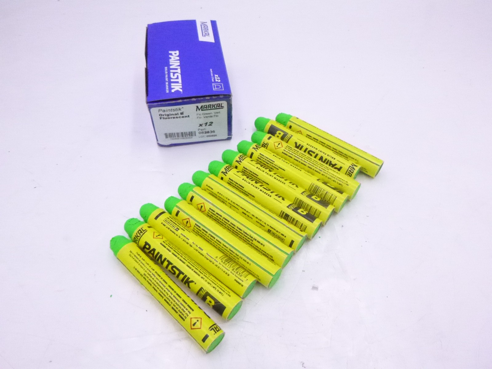 12 Pack Markal Paintstik  Solid Paint Marker Flourescent Gre