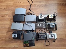 Lot of 13 Vintage Polaroid Land Cameras And Kodak Instant Cameras Untested As-Is