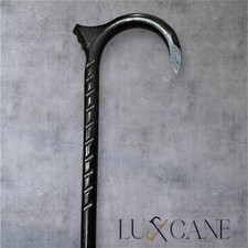 Walking Cane Black Mobility Personal Protection Palm Rest Hickory Masters USA B8