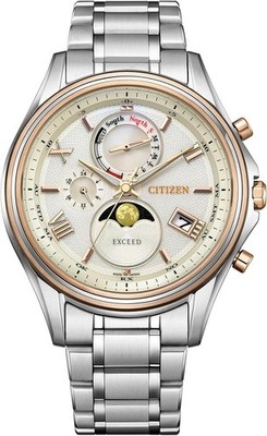 CITIZEN Exceed BY1026-65A Quartz Analog Men Silver-Band Wristwatch [W2C12]