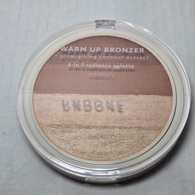 Undone Beauty Warm Up Bronzer 4 In 1 Radiance Palette 550 BEAUTIFUL New .24 oz