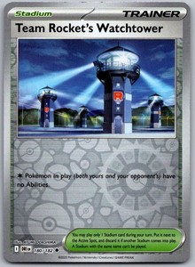 Team Rocket's Watchtower 180/182 Destined Rivals Reverse Holo