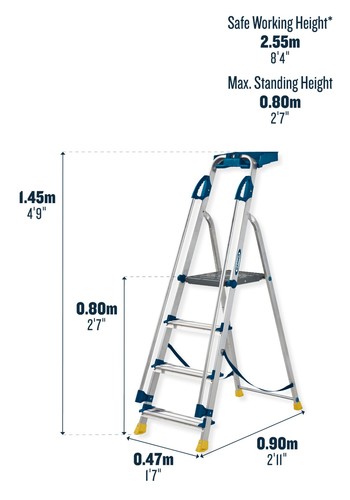 Werner work station step ladder - Picture 3 of 15