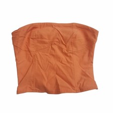 Princess Polly Women's Orange Corset Bustier Top Size 2