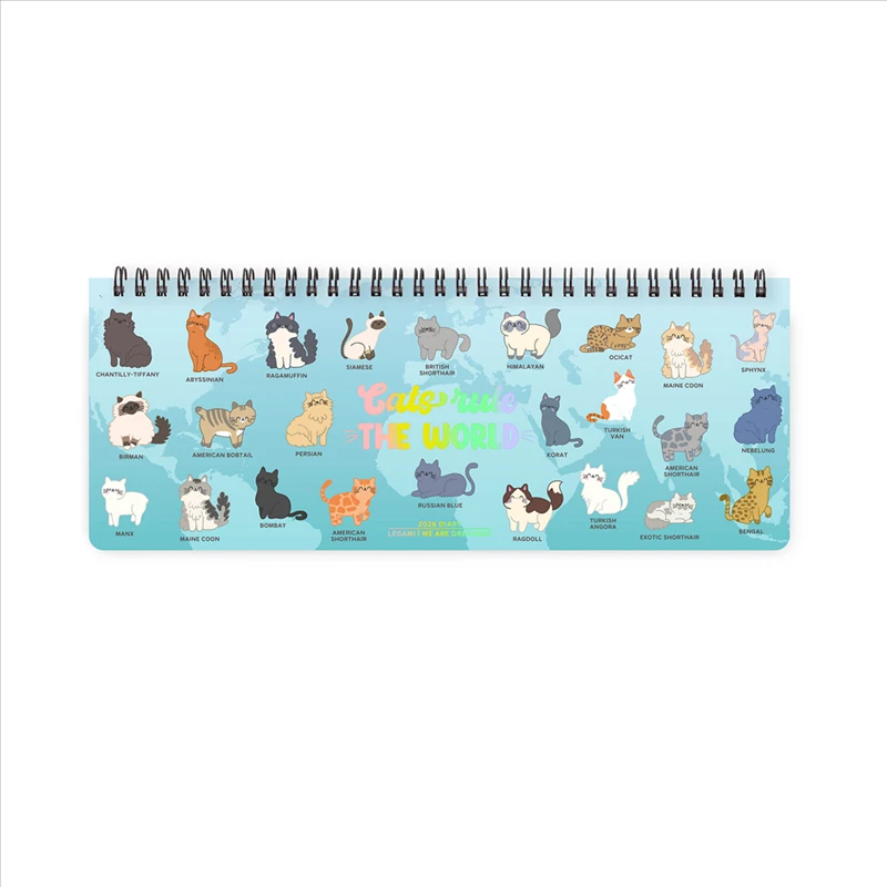 AGENDA DESK PLANNER 27,2X10,2 CM KITTY 2026 DI LEGAMI