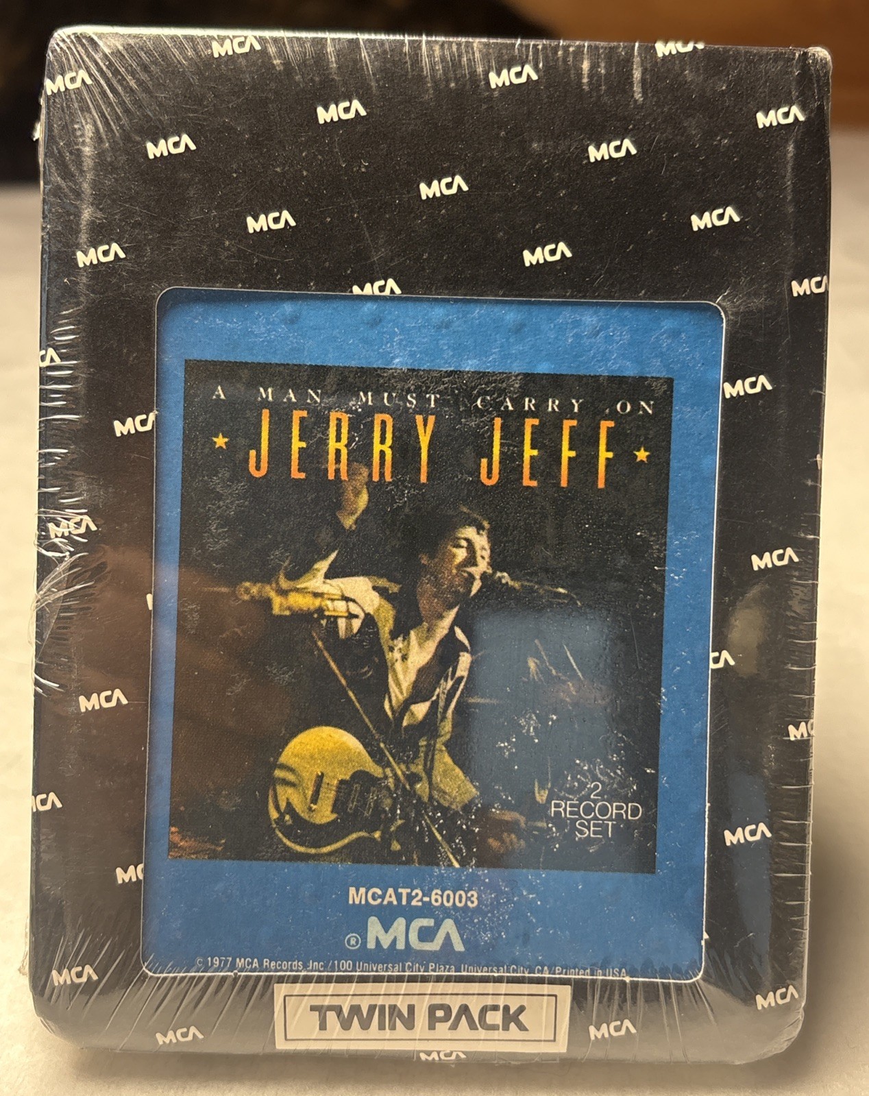 NEW Sealed 8 Track Tape JERRY JEFF WALKER A Man Must Carry On MCAT2-6003 Read
