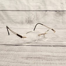 Silhouette Titan Rimless Eyeglasses Gold Brown Oval 7661 20 6052 Austria 140mm
