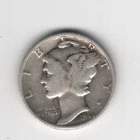 1945 D MERCURY DIME 10¢ 90% SILVER DENVER MINT 10 CENTS UNITED STATES OF AMERICA