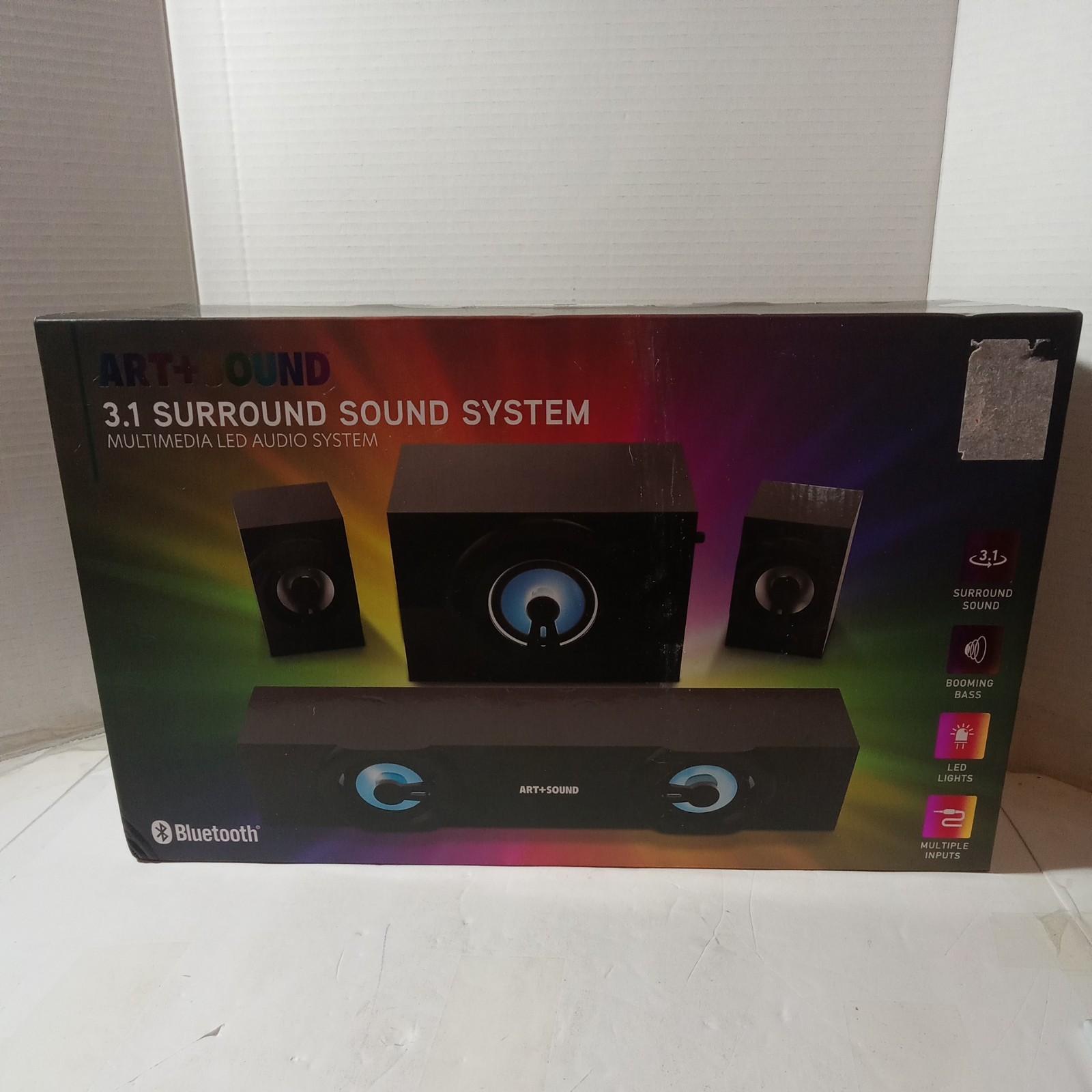 3.1 Surround Sound System Multimedia Led Audio Brand New In The Box.