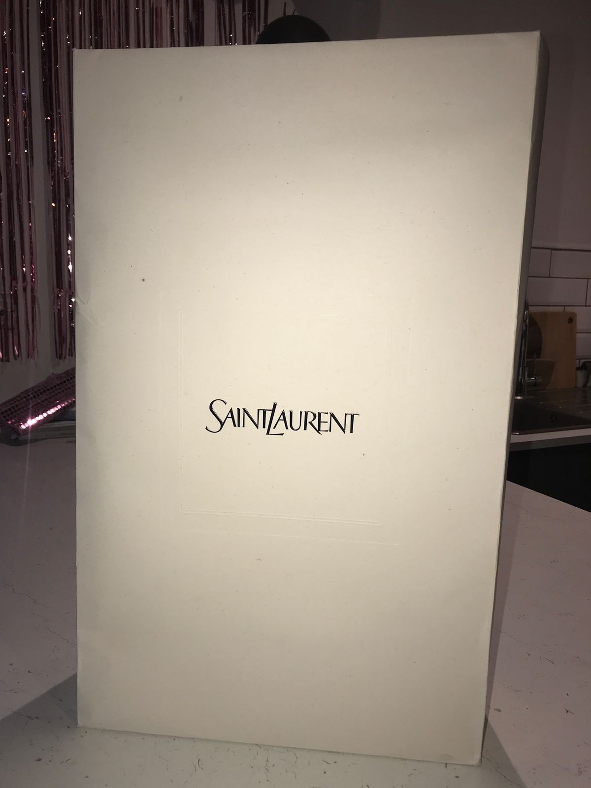 SAINT LAURENT Borsa shopping Ysl bianca vera
