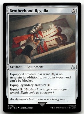 Brotherhood Regalia #71 (NM) Assassin's Creed ACR Magic MTG