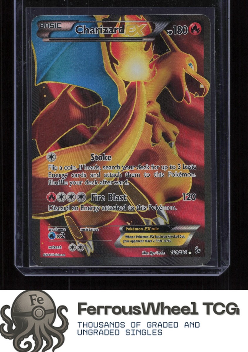 pokemon cards 100枚 まとめ売り 旧裏 AR XY Charizard EX (100 Full Art) 100/106 - XY - Flashfire - (LP-/MP+)