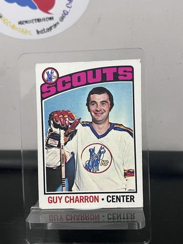 Guy Charron #186 1976 Topps card