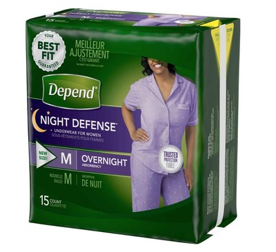Medium Overnight - Night Defense Incontinence Underwear, Purple
