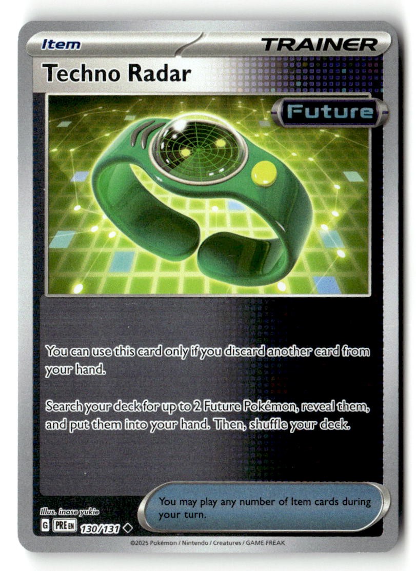 Techno Radar 130/131 Uncommon Prismatic Evolutions Pokemon Reverse Holo NM