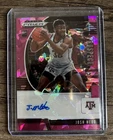 Josh Nebo Texas A&M 20-21 Panini Prizm Draft Picks #PA-JN Pink Cracked Ice Auto