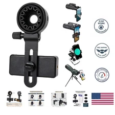 Universal Telescope Phone Adapter for Easy Smartphone Photography - Black