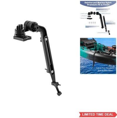 Kayak Fish Finder Mount Adjustable Transducer Arm 9 to 14 Inch Tool Free Gear