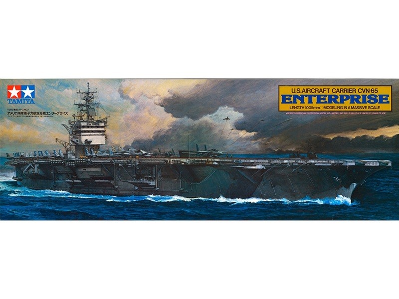 Tamiya 78007 1/350 US Navy CVN-65 Enterprise Aircraft Carrier - New