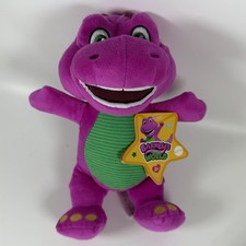 Barney's World BARNEY The Purple Dinosaur 9" Plush NWT