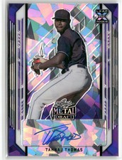 2021 Leaf Metal Draft #BA-TT1 Tahnaj Thomas Purple Crystals #/10 ☘️245