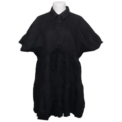 Zara, Kleid, Größe: XL, Schwarz, Baumwolle, Einfarbig, Damen #Ezp