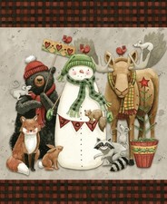 Northern Christmas  Holiday Fabric Quilt Panel  36"  Riley Blake