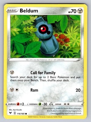 Beldum 116/185 Common Vivid Voltage Pokemon Lightly Played