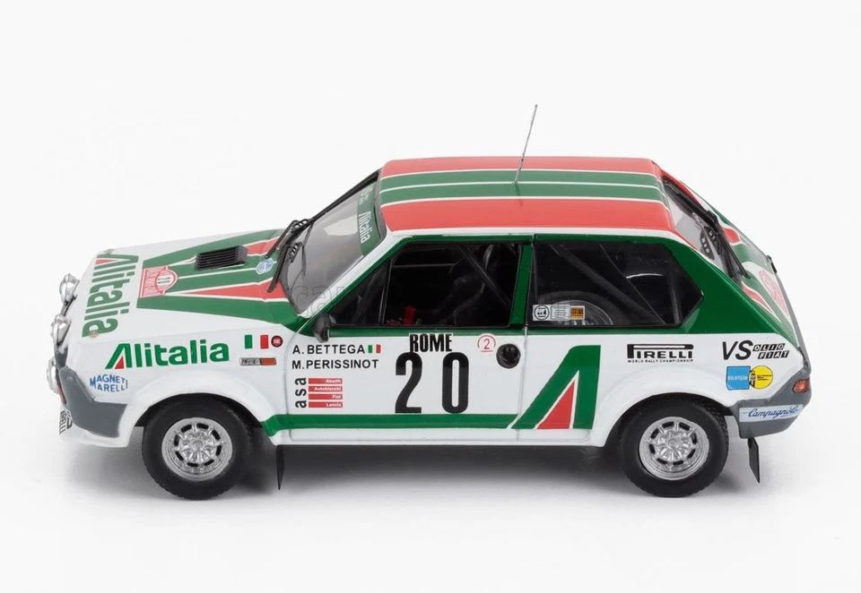 MODELLINO AUTO STATICO IXO FIAT RITMO ABARTH RALLY MONTECARLO 1979 BETTEGA 1/43 - Immagine 3 di 4
