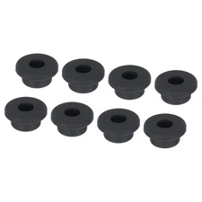 8Pcs T Type Rubber Grommet Mount Dia 21mm ID 10mm Seal Protection Flexible Black