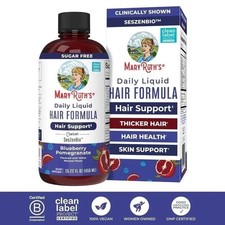 MaryRuth  s Daily Liquid Hair Support Supplement, Blueberry Pomegranate, New  Se
