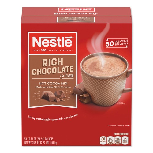 Nestle 25485CT 0.71 oz. Hot Cocoa Mix Packets - Rich Chocolate 300/CT New