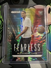 2024-25 Panini Prizm Draft Picks - Fearless Alexandre Sarr #16 Green Pulsar /25