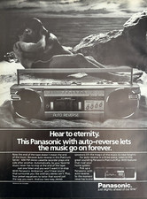 1985 Panasonic Platinum Series AM FM Stereo Cassette Recorder Vintage Print Ad