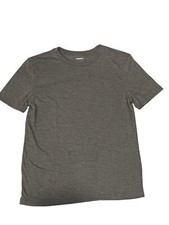 Sonoma Pajama Shirt Gray Short Sleeve Sleep Tee Micro Fleece Size Large