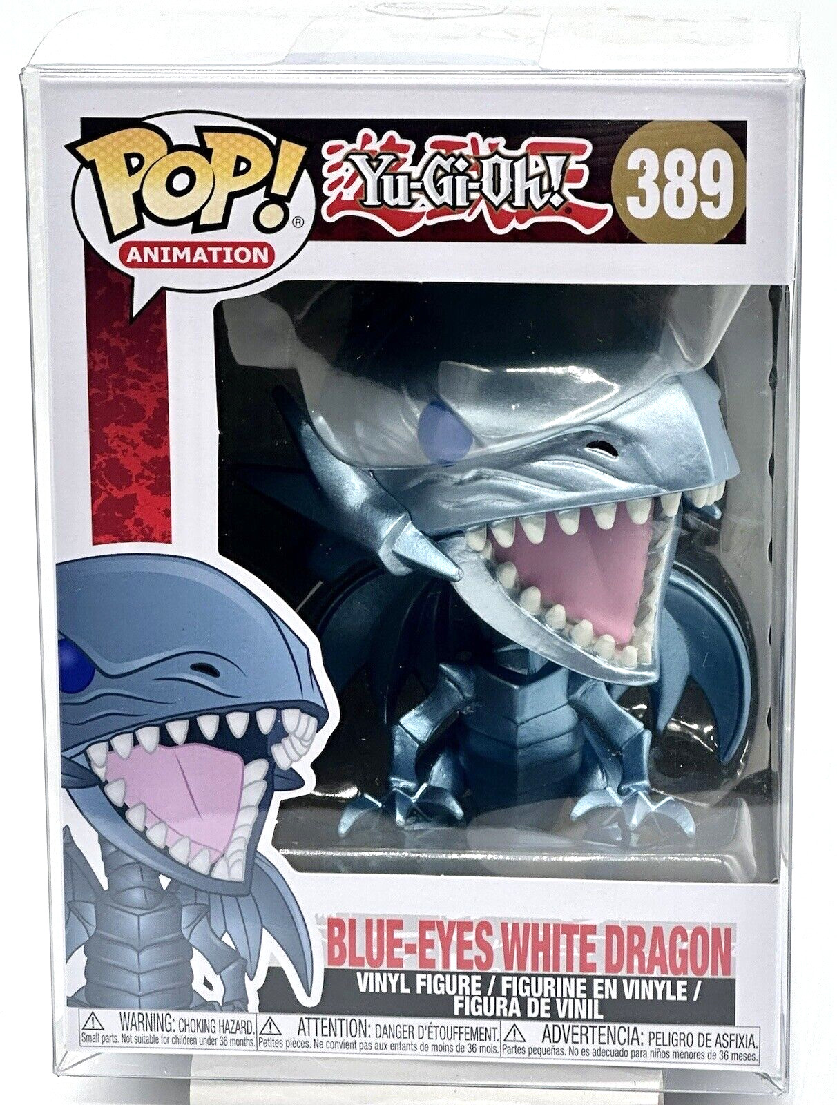 Blue Eyes White Dragon Pop #389 Yu-Gi-Oh Funko 2018/2023 Rel