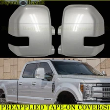 2017 2018 2019 Ford F250 F350-F550 Mirror COVERS W/TSH W/TEMPSH  UX INGOT SILVER