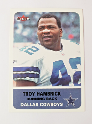 #ad #ad troy hambrick running back dalla cowboys fleer #181 2002 $0.99