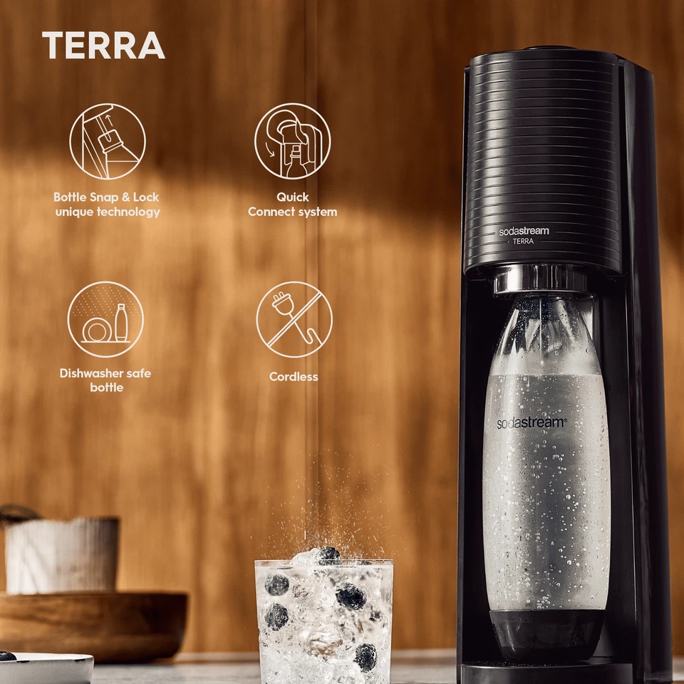 Sodastream Terra™ Sparkling Water Maker (including Pepsi Flavours & 3 bottles) - Image 2 of 4