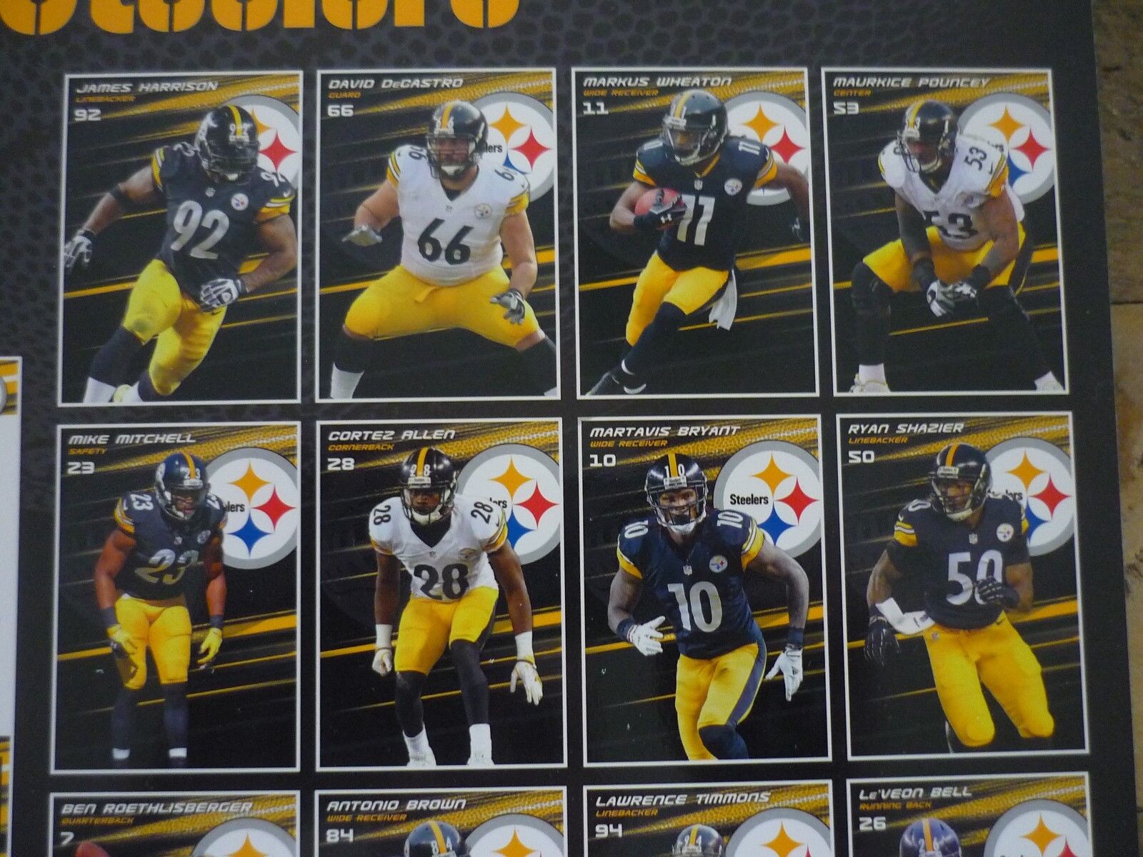 2016-pittsburgh-steelers-wall-calendar-mint-condition-12-x-18-ebay