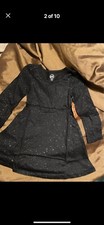 New Tags Black Shimmer Sparkle Dress Girls sleeve w/pocket 4/5 size 4 - 5