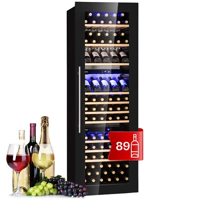 KLARSTEIN Cantinetta frigo vino 3 zone 246 L magazzino 89 bottiglie vino frigorifero nero