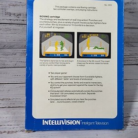 Boxing (Intellivision, 1980) Complete in box with overlays.