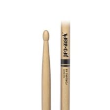 ProMark Classic Forward 5B Hickory Drumsticks (pair), Oval Wood Tip TX5BW