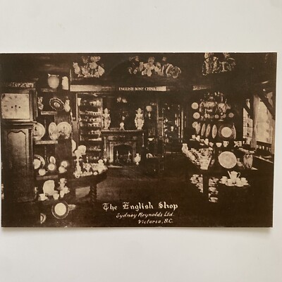 The English Shop Sydney Reynolds Ltd. Victoria BC Postcard