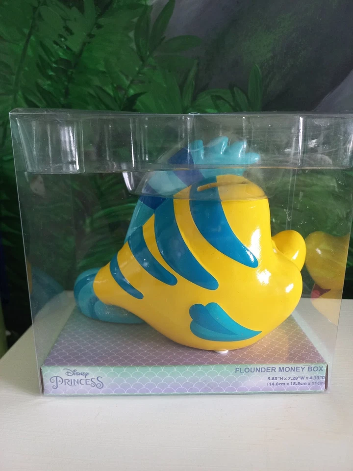Disney Salvadanaio Ceramica FLOUNDER "La Sirenetta" - Immagine 3 di 4