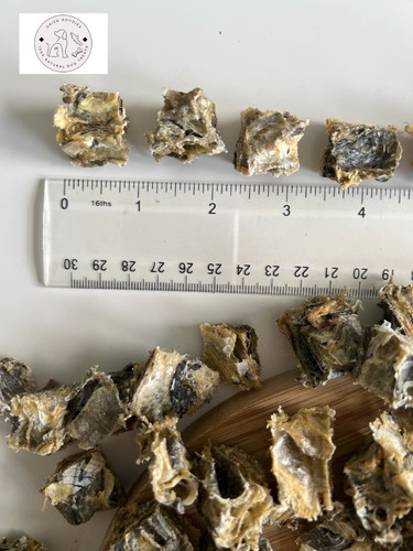Kabeljau Hautwürfel 100 % natürlich luftgetrocknet gesund Hund behandelt Zahnfisch kauen - Bild 9 von 17